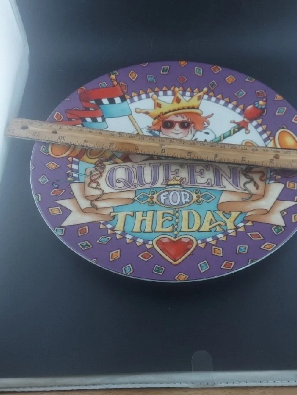 Mary Engelbreit Queen for the Day Decorative Party Plate - 10.5